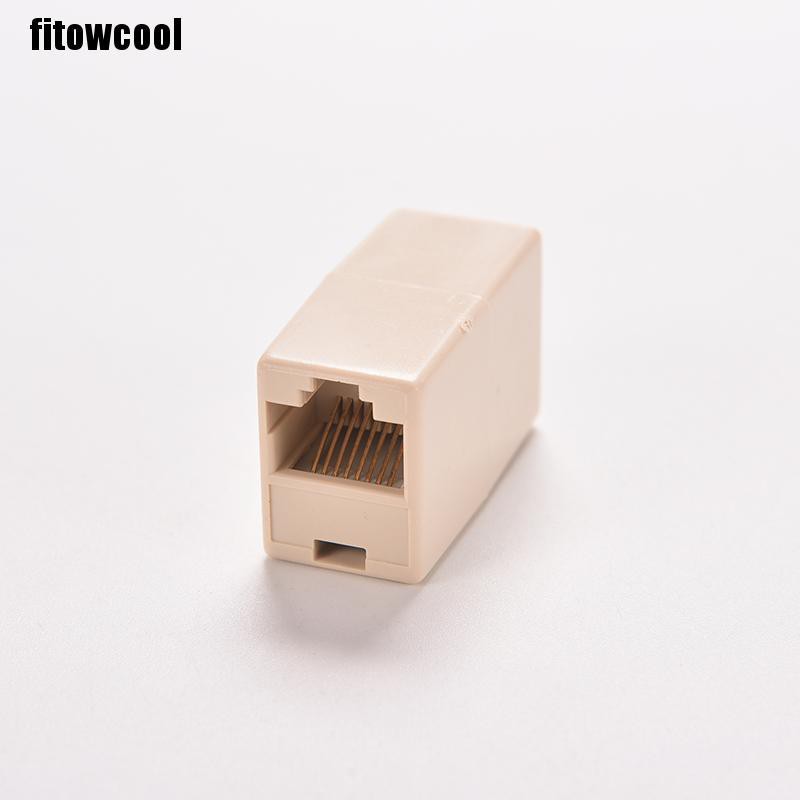 Fcvn 5pcs RJ45 CAT5 Coupler Plug Network LAN Cable Extender Connector Adapter Motivated