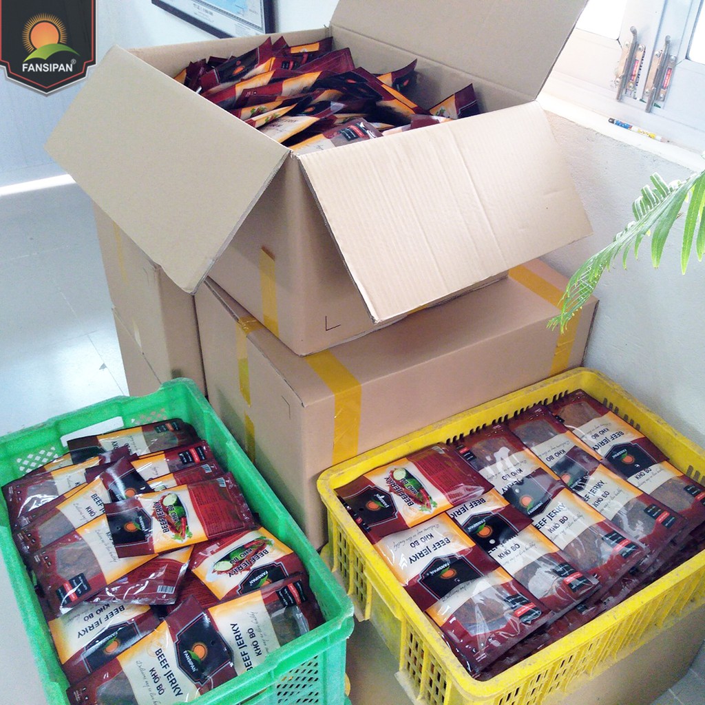 Khô bò miếng mềm Fansipan 50g khô bò miếng bò thật loại 1 khô bò miếng cay, Torao Foods - đồ ăn vặt ngon | BigBuy360 - bigbuy360.vn