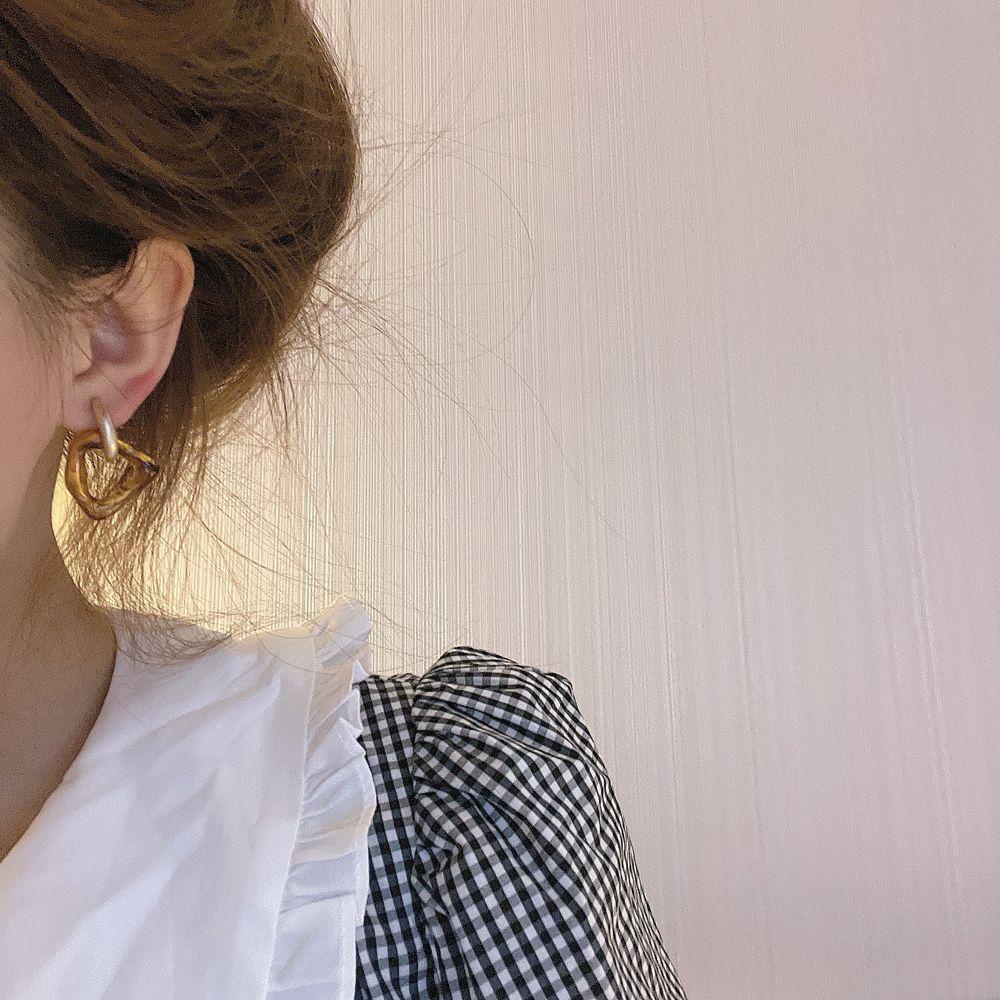 Bông Tai VANES1 Hình Tam Giác Bằng Acrylic Phong Cách Cổ Điển Thời Trang Cho Nữ