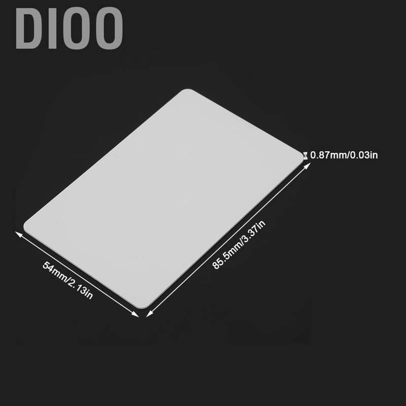 Dioo 10Pc NFC Contactless Card Tag S50 IC 13.56MHz RFID Readable Writable Access