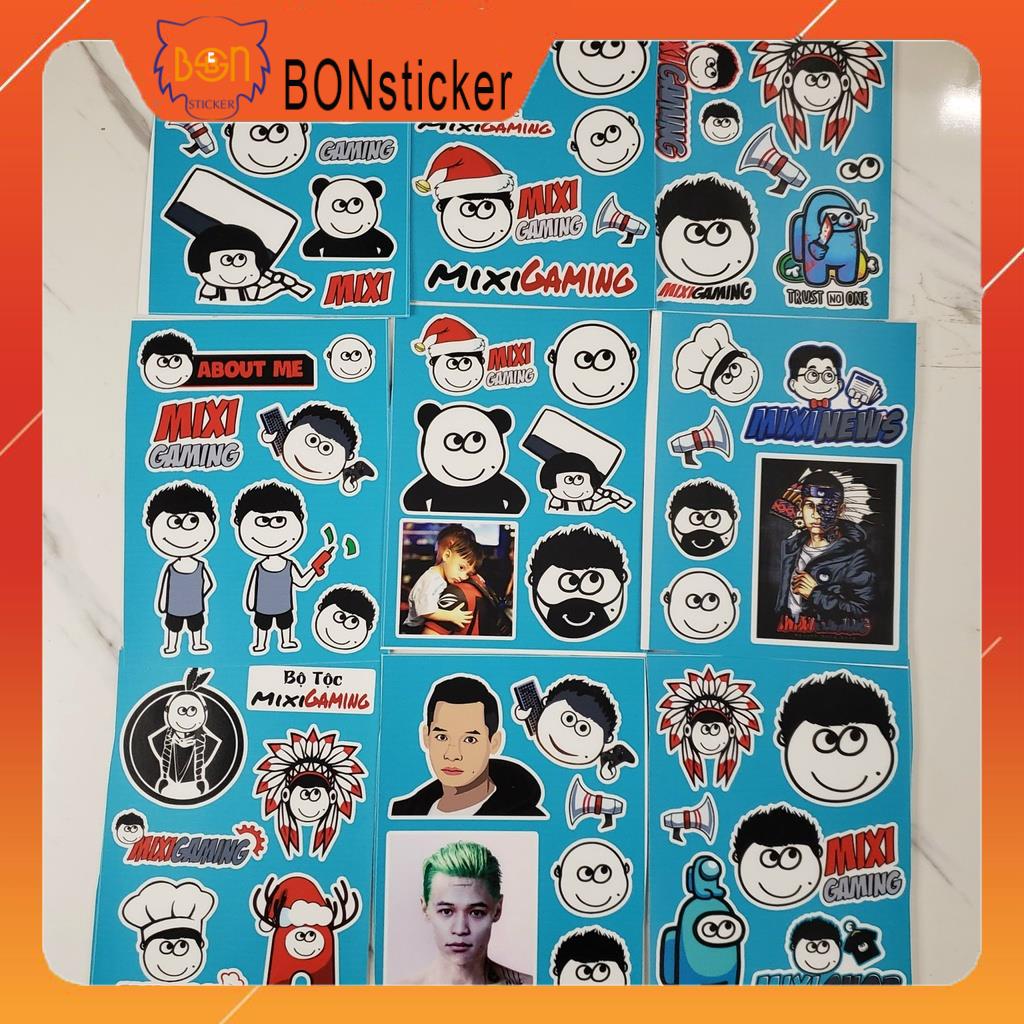 Sticker Hình Độ Mixi, Sticker Dán Xe, Tem Dán Xe Máy, Xe Điện Chống Thấm Nước,Hình Dán Chống Bay Màu