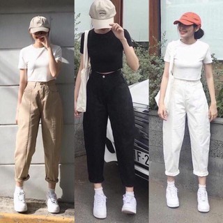 Quần baggy kaki hàng đẹp chuẩn hình- size s ml- hình và clip chính chủ - 63