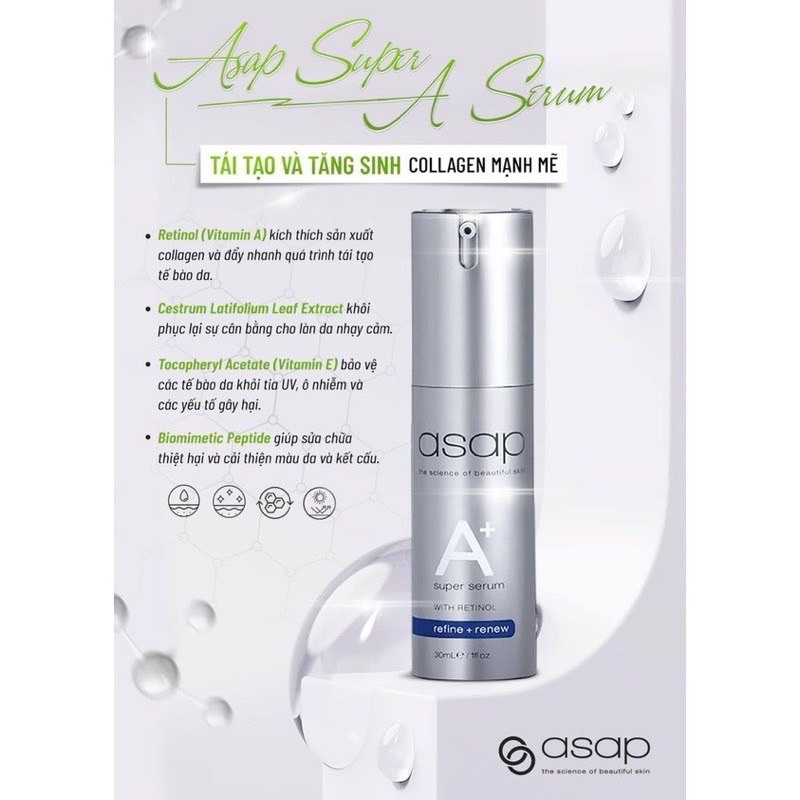 Tinh chất dưỡng da ASAP A super A+ -