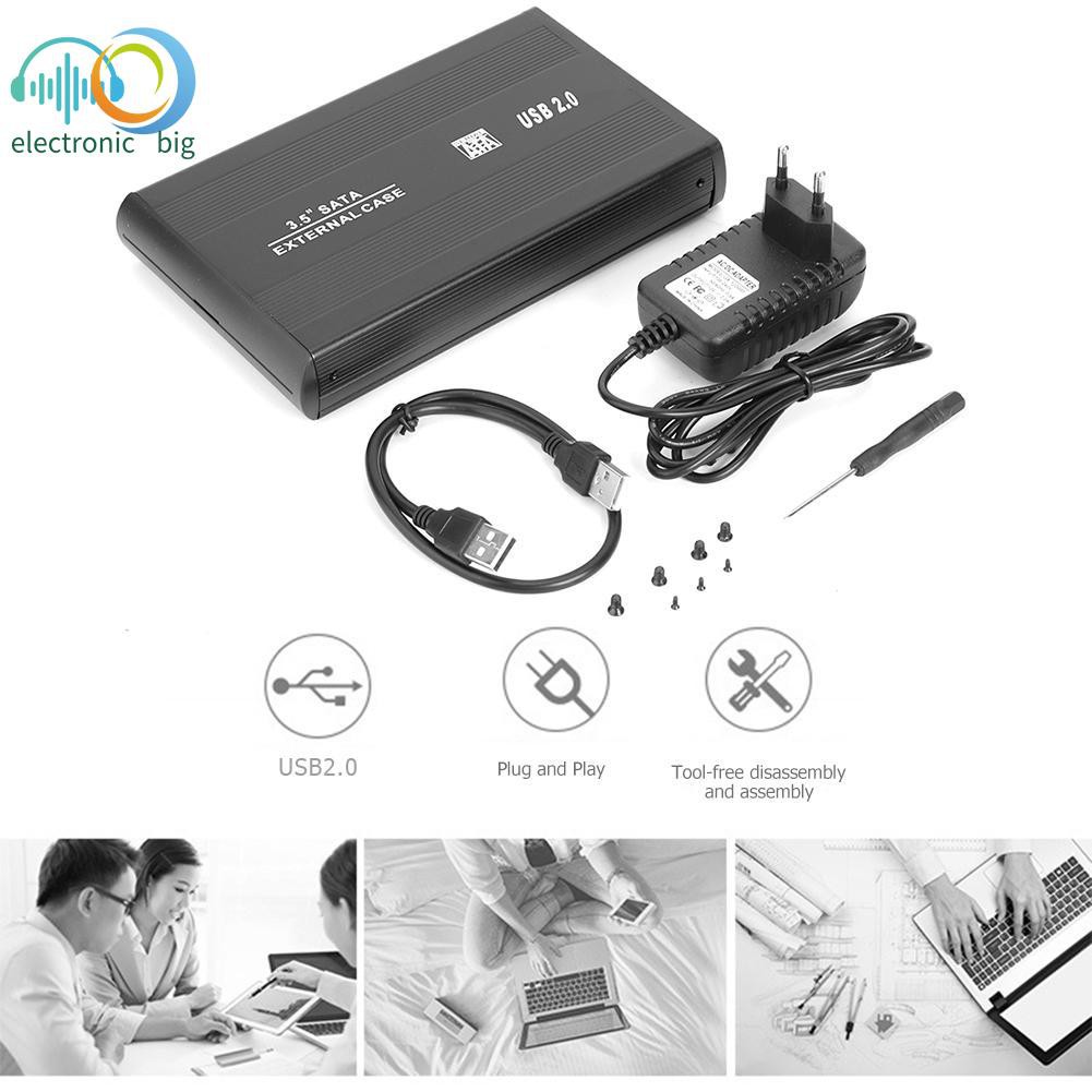 Bộ Chuyển Đổi Ổ Cứng 3.5 Inch Serial Ata Sang Usb 2.0