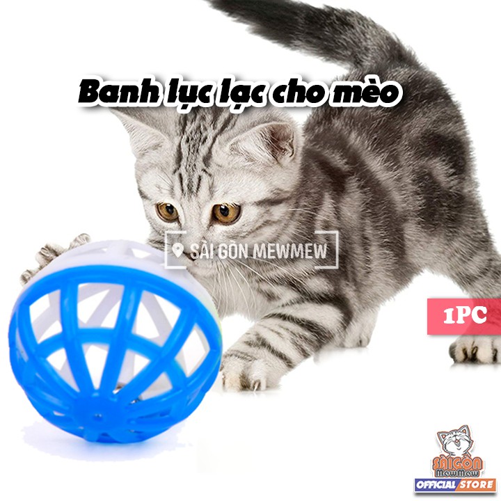 Banh nhựa lục lạc đồ chơi cho mèo