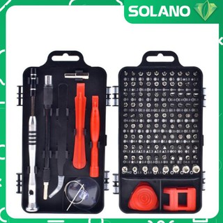 Bộ dụng cụ sửa chữa đa năng SOLANO tháo mở và sửa chữa điện thoại, laptop 110 món tiện dụng TA-001184