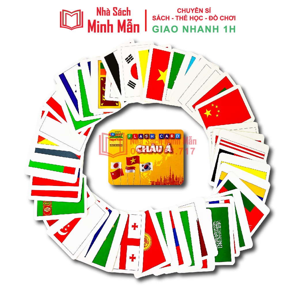 Sách - Bộ Thẻ Flashcard Việt Hà Chủ Đề Quốc Kỳ Các Quốc Gia Trên Thế Giới - Song Ngữ Việt Anh