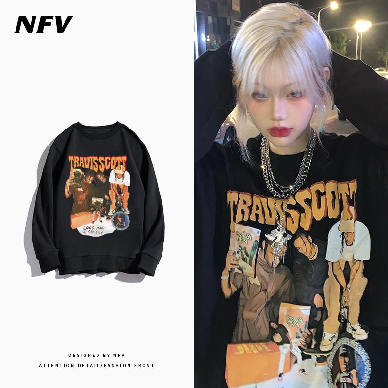 Áo Stweater Travisscott Loang In Họa Tiết Local Brand - Chất Cotton - Tay Dài Form Rộng - Nam Nữ Unisex | BigBuy360 - bigbuy360.vn
