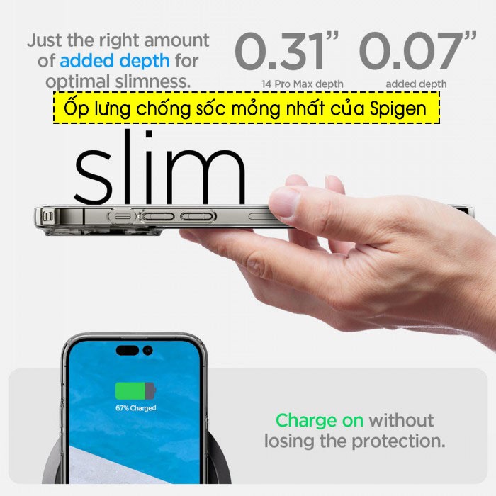 Ốp lưng IP 14 Pro Max / 14 Pro / 14 / 14 Plus Spigen Liquid Crystal