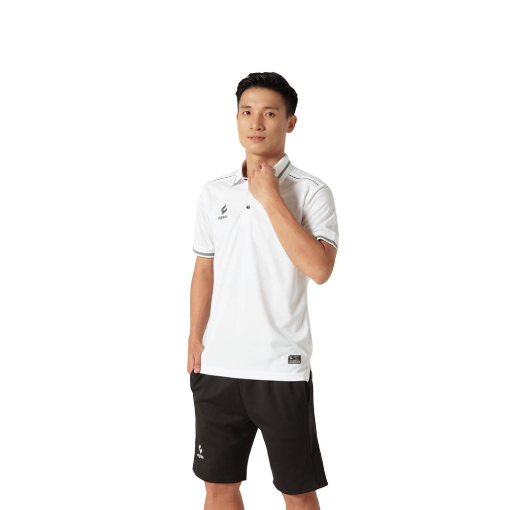 Áo Polo EGAN Thiết Kế Tinh Tế Hiện Đại Chống Tia UV Bảo Vệ Làn Da Phù Hợp Tập Luyện Thể Thao Màu Trắng UV03