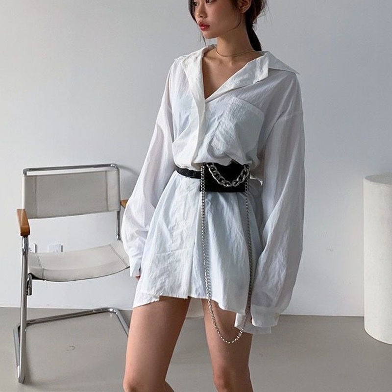 Thắt lưng dây xích dày có thể tháo rời mới