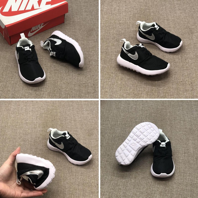 NIKE bé trẻ em giày chạy đích thực ROSHE ONE cổ điển giày mềm Toddler đáy lưới trẻ em mùa hè thở slip-ons chàng trai cô gái thoải mái chống trượt giày dép unisex nhẹ màu sắc đa thể thao giày * Ready Cổ *