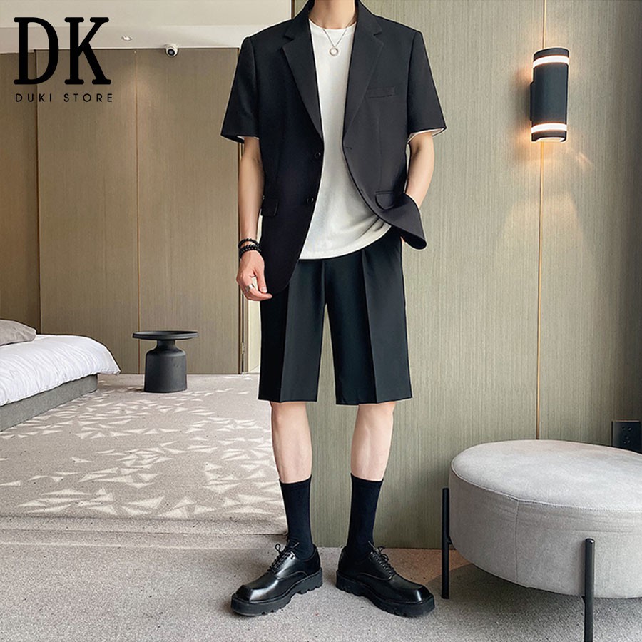 Áo khoác blazer nam ,áo vest nam balzer nam ngắn tay phong cách Hàn Quốc LZB0014 - DUKI STORE