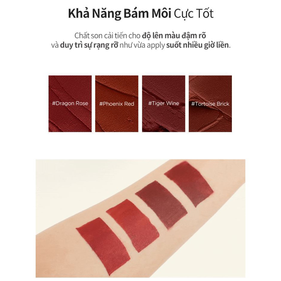 Son Kem Lì Merzy The Heritage Velvet Tint vỏ vàng MEZY07