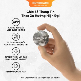 Sticker 1 chạm popon - moon - sticker cá nhân thông minh, thẻ cá nhân thông minh