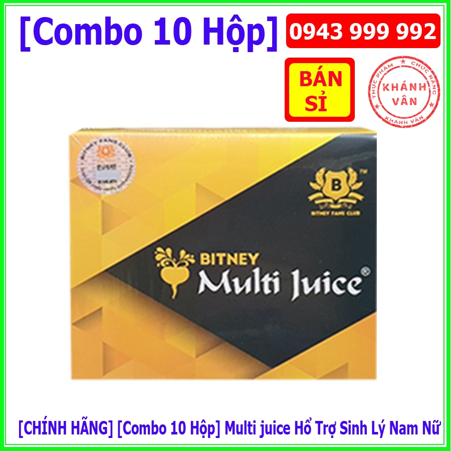 [BÁN SỈ 10 HỘP] Combo 10 Hộp Trà Multi Juice Chính Hãng