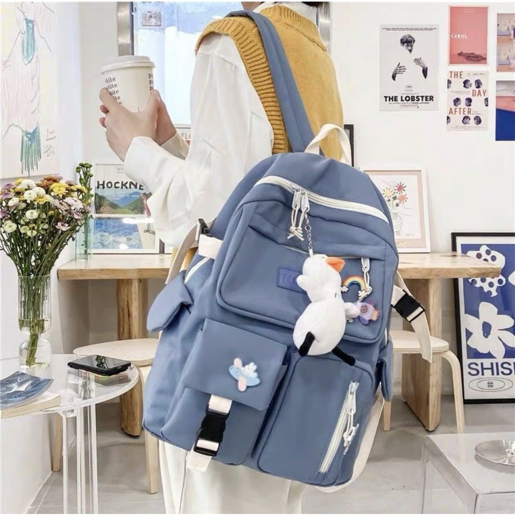 Balo nữ đi học thời trang Ulzzang Hàn Quốc, cặp sách đẹp hàng cao cấp dễ thương