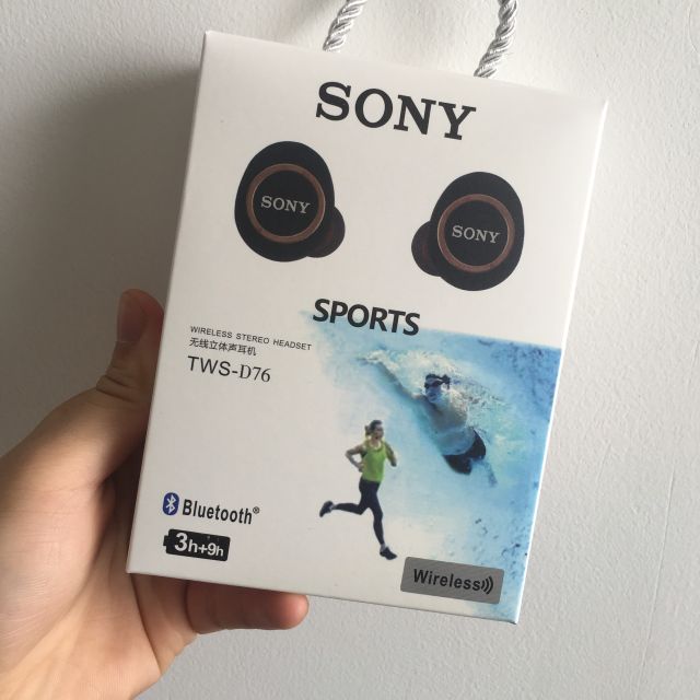 [Bán chạy nhất] Tai nghe Bluetooth Sony sport TWS-D76 Bass-treble rõ ràng - BH 12 tháng - Âm cực chất