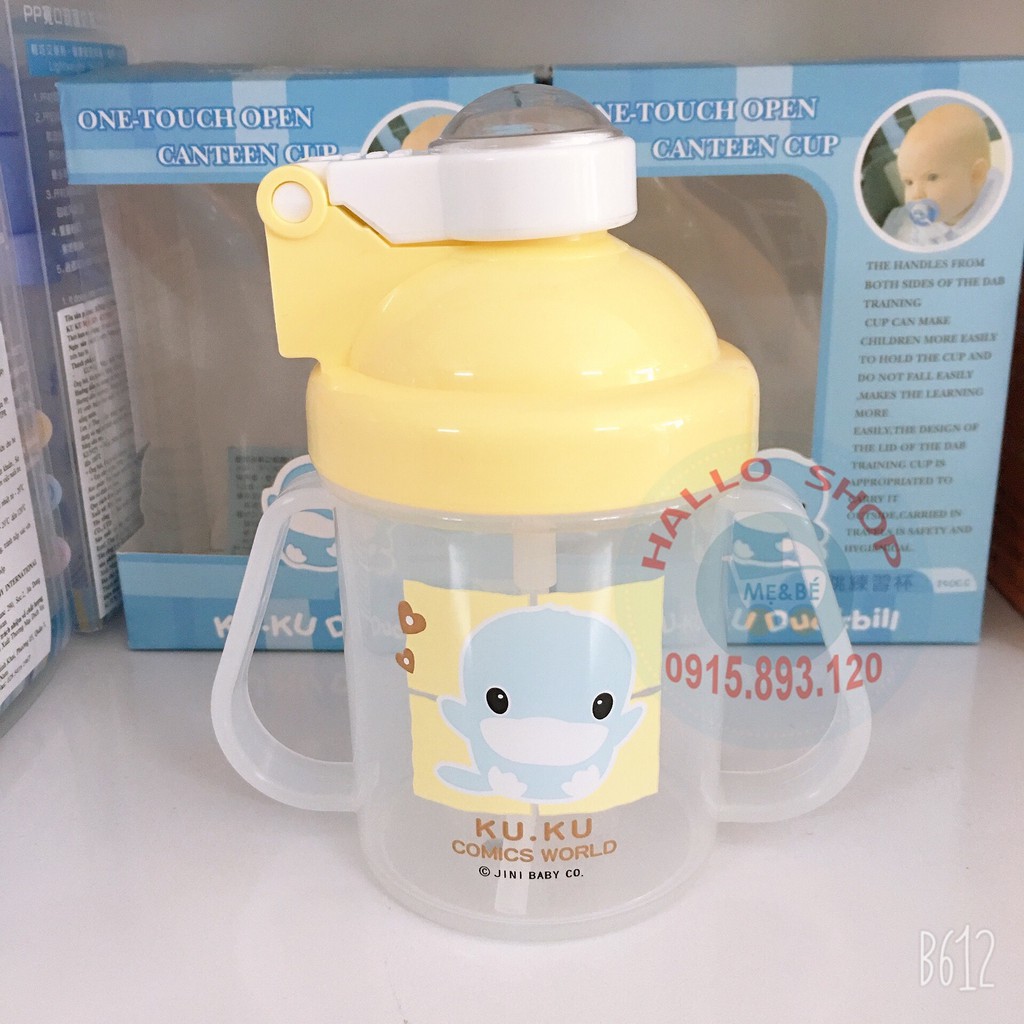 Bình Uống Nước Có Tay Cầm KuKu KU5321 - 250ml