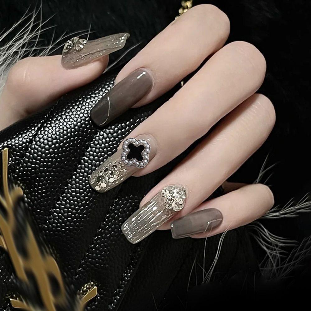 Phụ Kiện Trang Trí Móng Tay Hình Cỏ Bốn Lá Sang Trọng DIY|Phụ Kiện Làm Móng Nghệ Thuật