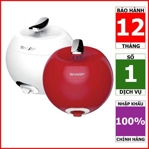 Giá rẻ vô địch! Nồi Cơm Điện Sharp KS-A08V-RGD (0.72L) bảo hành chính hãng 1 năm