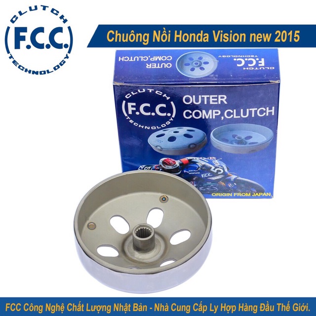 Bộ côn sau Honda vision ( đề từ )/ bộ nồi Honda vision chính hãng FCC