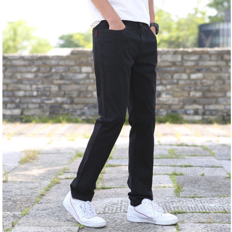 quần jean, quàn bò, baggy nam đen phong cách bụi style hàn quốc