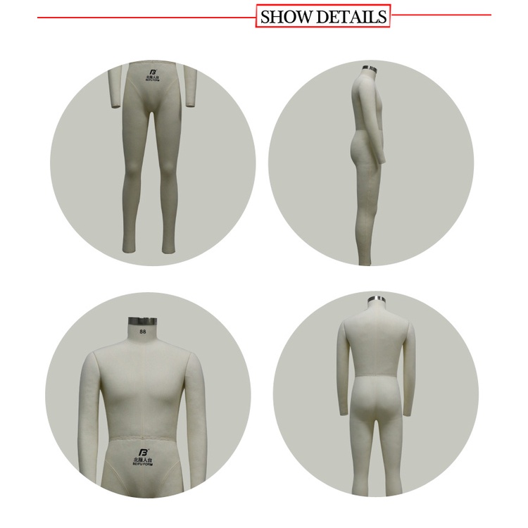 Cốt thiết kế nam toàn thân - Ma nơ canh/ dressform Beifu #0102