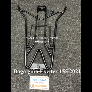 Baga giữa Exciter 155 2021 Inox sơn đen kèm ốc