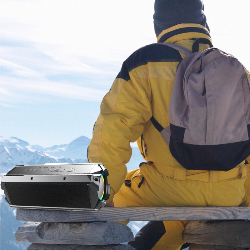 Loa Bluetooth speaker PKCB 386 có thể sạc điện thoại 100W TWS lên 200W, USB, Line 3.5mm, TF chip DSP Hàng Chính Hãng