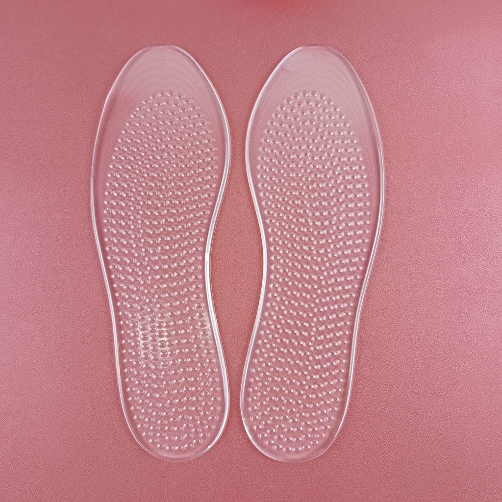 Lót giày silicon unisex cao cấp. Lót đệm giày giảm đau chân, có gai massage chân, đàn hồi tốt