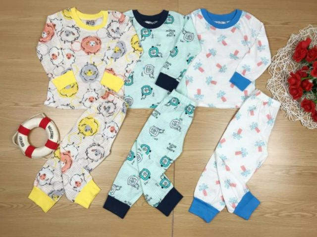 BỘ COTTON SỢI TRE TAY DÀI BB ANGEL CHO BÉ