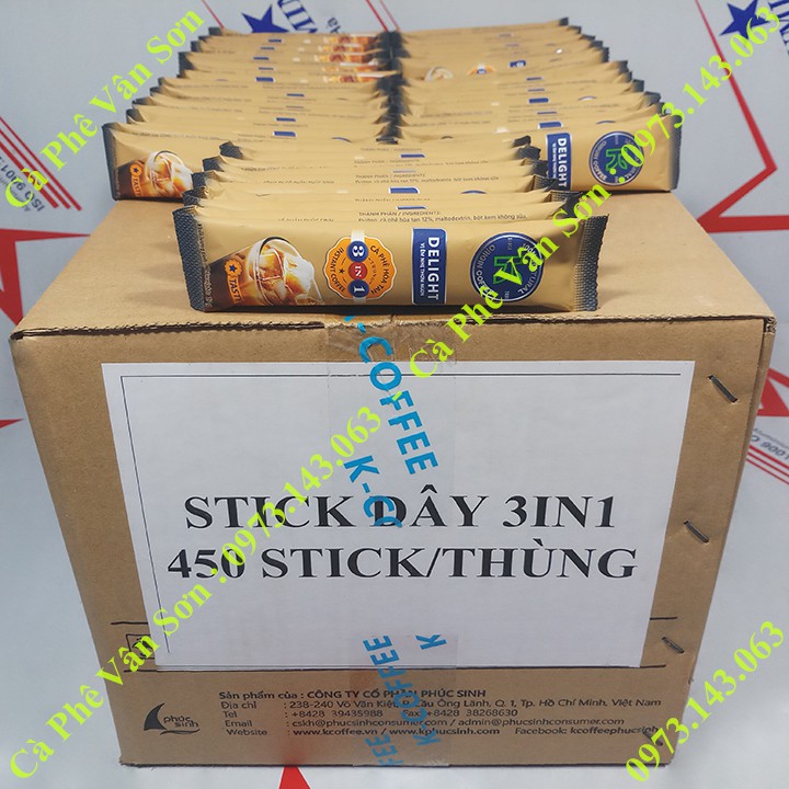 Combo cà phê sữa K Delight và đen K Black Phúc Sinh (mỗi loại 05 gói dài nhỏ * 17g) | BigBuy360 - bigbuy360.vn