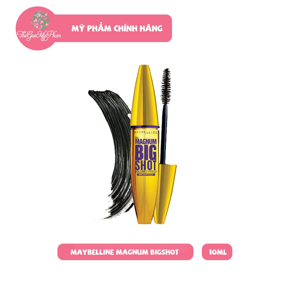 Mascara Maybelline Vàng Mẫu Mới Dày Mi Cực Đại Magnum Bigshot