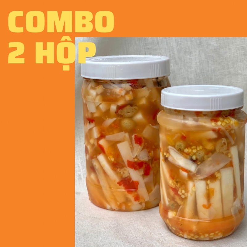 (Combo Siêu Tiết Kiệm) Măng Chua Mắc Mật Lạng Sơn combo 2 hộp 5 lạng và 1kg