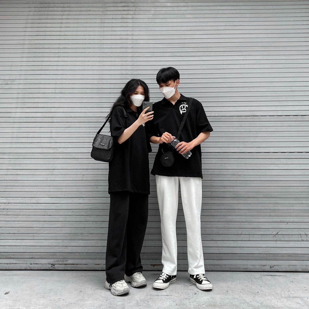 ÁO THUN FF FORM RỘNG POLO IM SAD, VẢI THUN 2 CHIỀU 100% COTTON 250G