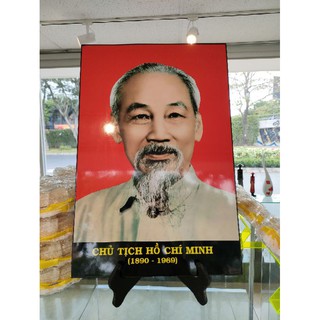 Tranh sơn mài chân dung Bác Hồ
