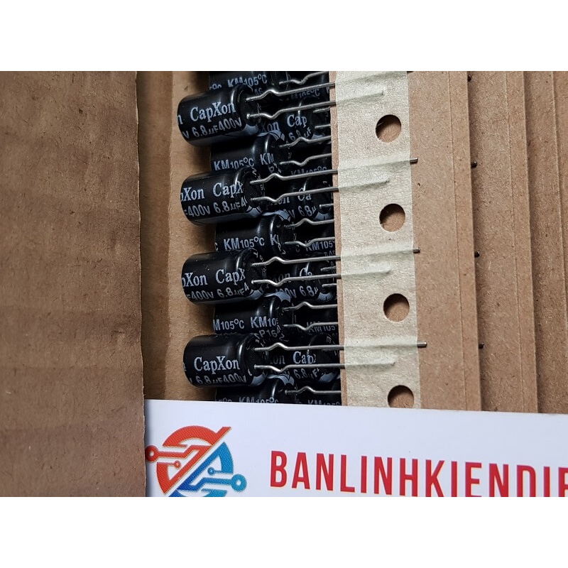 Tụ hóa 6.8uF 400V kích thước 8×11.5mm