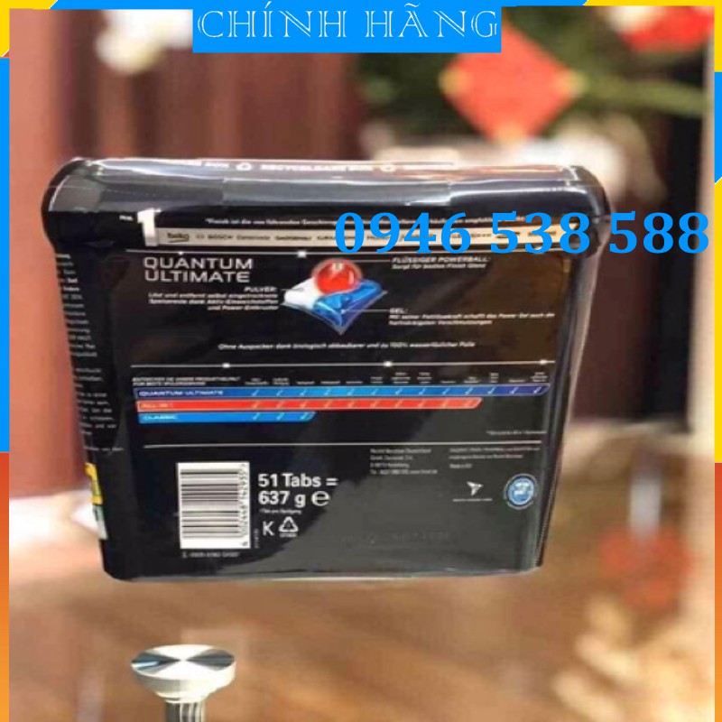 Viên Rửa Bát Finish Quantum Ultimate Loại Cao Cấp Nhất với 14 chức năng in 1, 60 viên, 100 viên, 50 viên, 110 viên