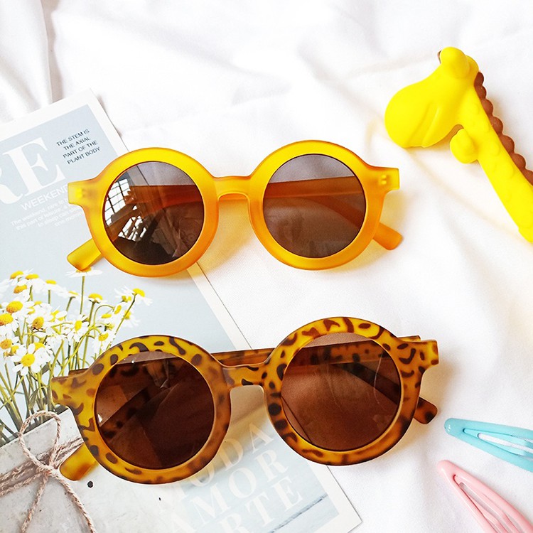 Kính Mát Gọng Tròn Nhiều Màu Thời Trang Cổ Điển Dành Cho Bé