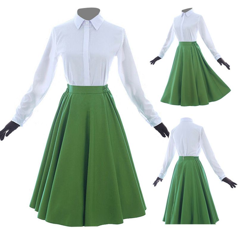 Anime Violet Evergarden Cosplay Costume Outfits Blouse Dress Gloves Set Uniform
