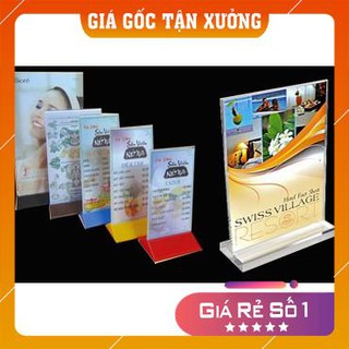 [Xả kho - Thanh Lý] Combo 5 menu mica chữ T khổ A5