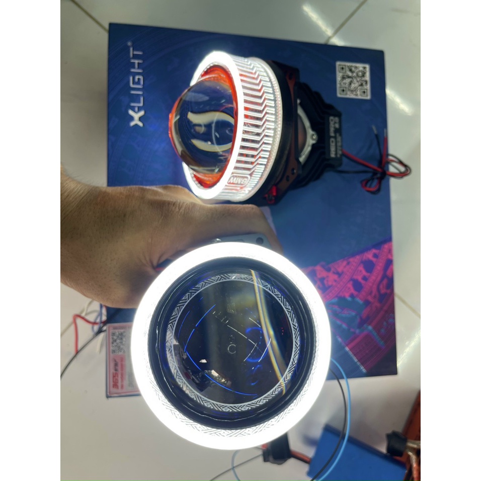 Đèn Bi Cầu Ô Tô Xe Máy 3 Inch , Đèn Pha Bi Led Chân Xoáy Đa Năng