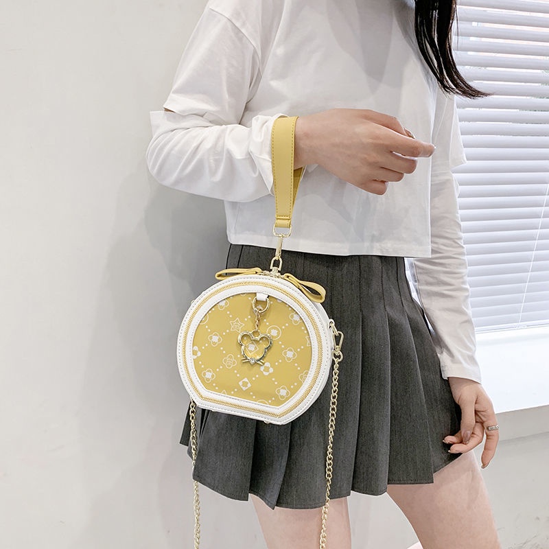 Túi Đeo Chéo Dáng Tròn Nhỏ Phong Cách Phương Tây Thời Trang