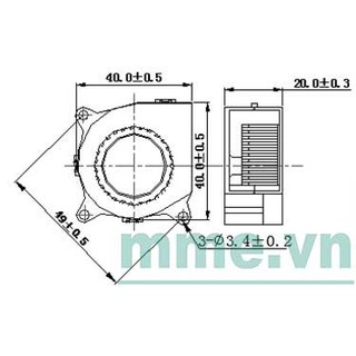 Quạt hướng kính 12V