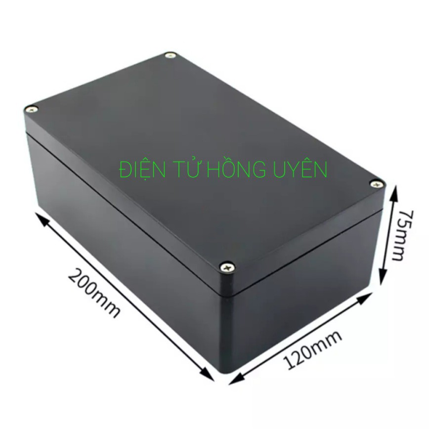 Hộp nhựa ABS 200x120x75mm . Hộp nhựa điện tử chống nước