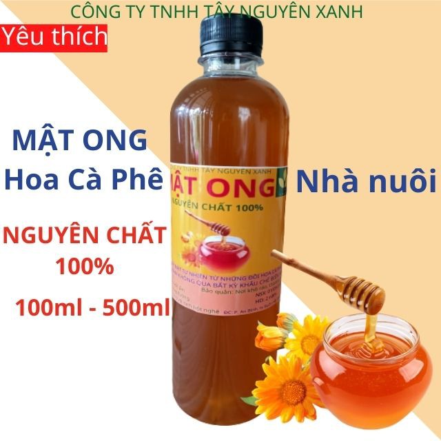 [NGUYÊN CHẤT] Mật Ong Hoa Cà Phê nguyên chất Dak Lak, Loại đặc biệt có vị thanh ngon, vàng óng, nhà nuôi nguyên chất100%