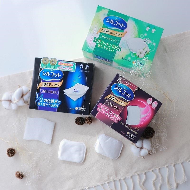 BÔNG TẨY TRANG SILCOT LOẠI THƯỜNG  - Nhật Bản chính hãng