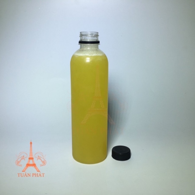 Chai Nhựa Tròn Nắp Đen 500Ml Nhựa Đồng Nai 500Ml Dày Dặn - Đựng Nước, Trà Sữa - Kèm Nắp