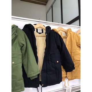áo parka lót lông siêu ấm cho bé